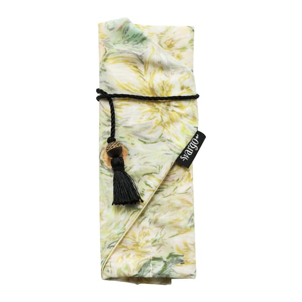 Tas pembungkus kanzashi Junosaika warna Hakugetsu, tampak depan