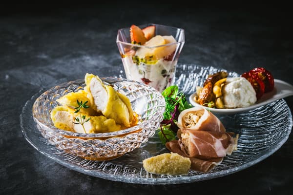 El plato de hors d'oeuvres