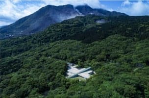 Pola Museum of Art blending into the Hakone forest