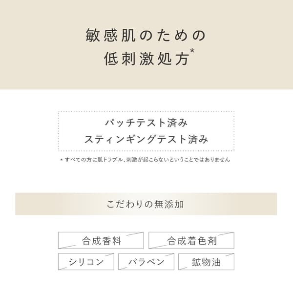 KAGAE BODY CARE SENSITIVE formula detail