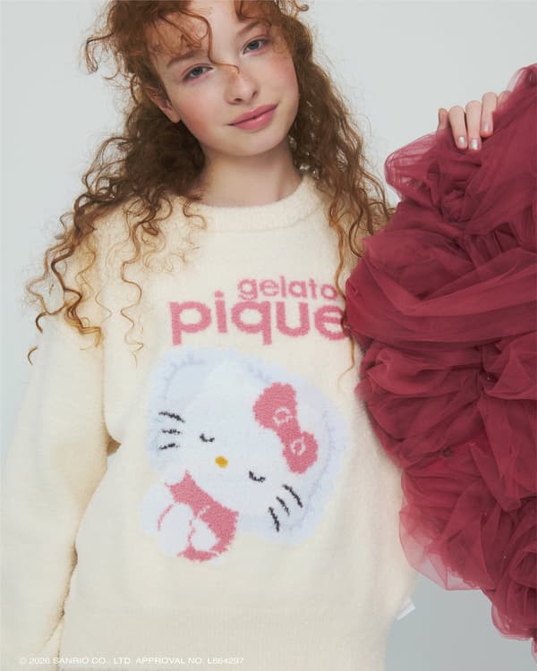 gelato pique x Sanrio characters knit series, look 1