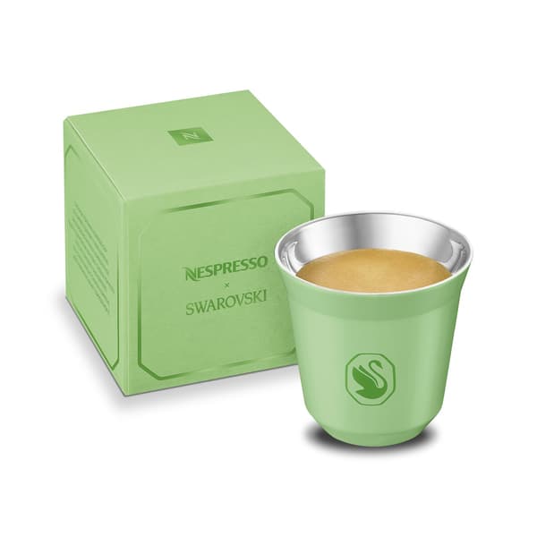 Cangkir Espresso Pixie berwarna hijau