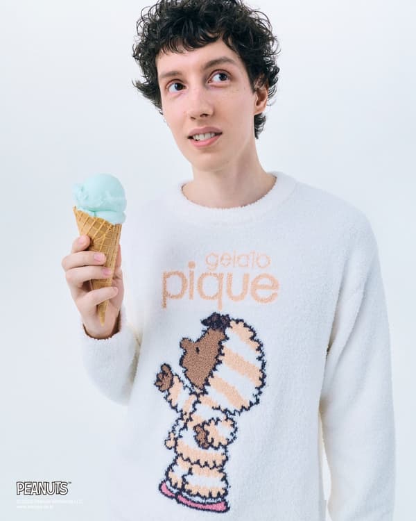 PEANUTS meets GELATO PIQUE knit series