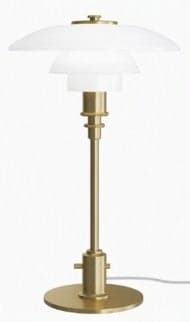 Lampu Meja PH 2/1, Kuningan Hairline (tanpa cat)