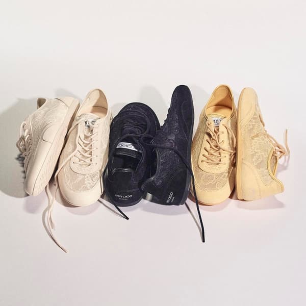 JIMMY CHOO SUNNY 运动鞋 - 蕾丝鞋面的细节图