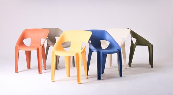 sillas de jardín sole en seis colores tenues