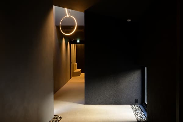 Corridor leading to the guest rooms