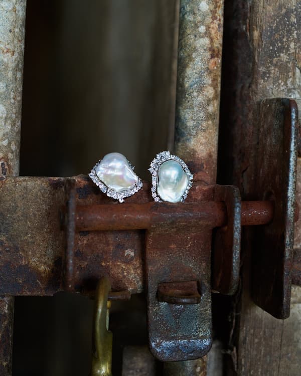 Baroque Pearl Scatter Pierce/Earring