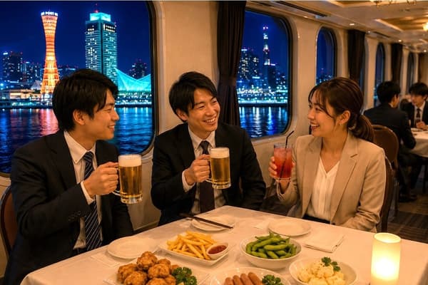 All-you-can-eat beer food and all-you-can-drink on weekday cruises