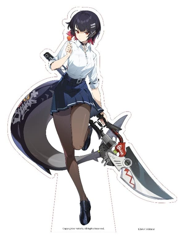 Panel standee Ellen dari Zenless Zone Zero