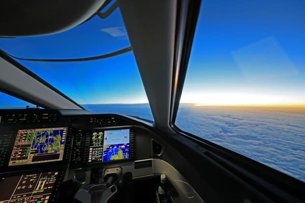 View from the cockpit