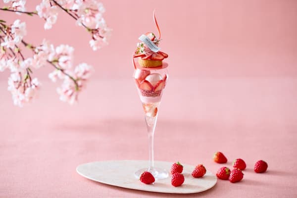 成人奖励芭菲 - 草莓樱花