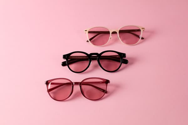 Zoff Colored Lens (ROSE PINK) + Various Frames