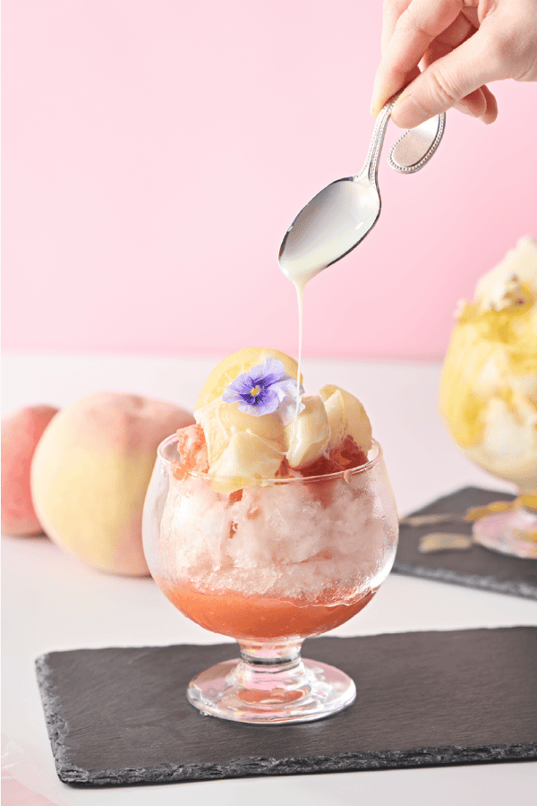 White Peach Crystal Kakigori