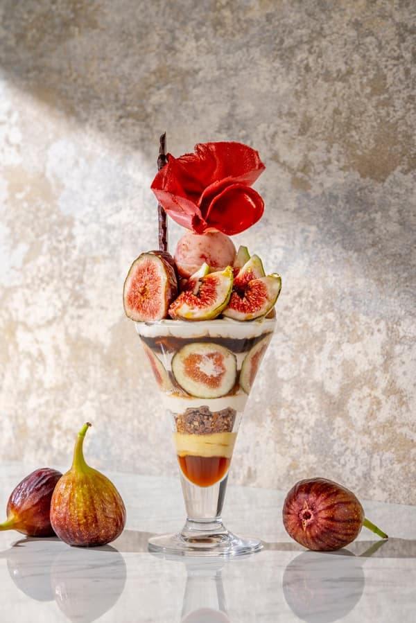 Fig & Hojicha parfait