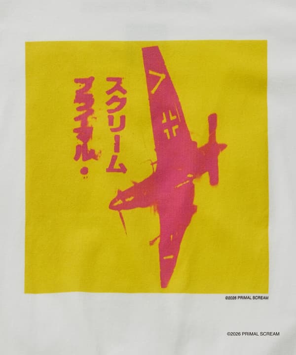 Camiseta de Primal Scream para bonjour records – espalda del sencillo Riot City Blues
