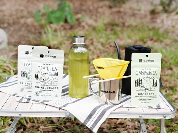 宇治和束园的户外日式茶产品