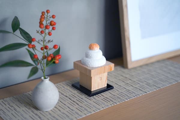 木制镜饼装饰品