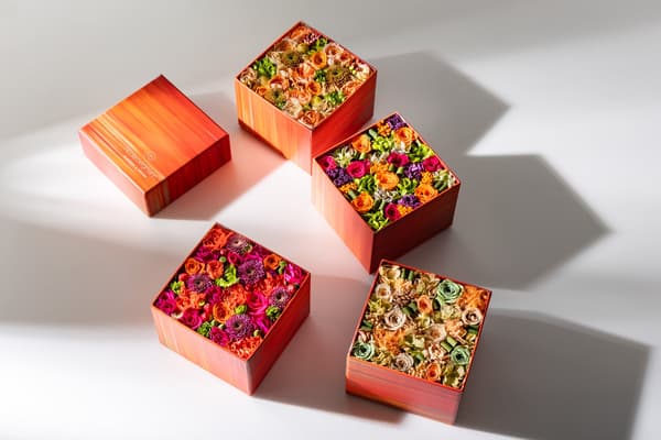 Caja de flores exclusiva de la tienda de Fukuoka