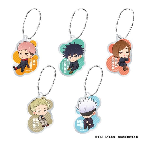 Mini Character Acrylic Keychain Random 5 types