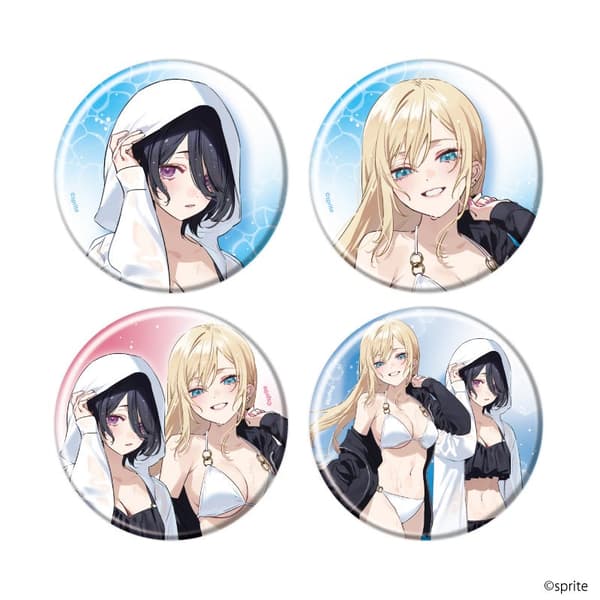 Can badges, newly drawn illustration version