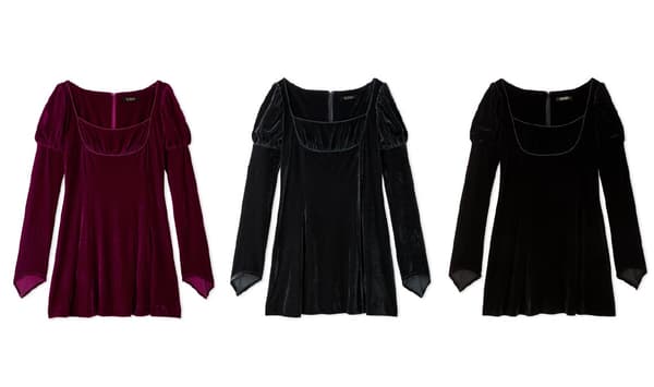 Velour Mini Dress – color variations