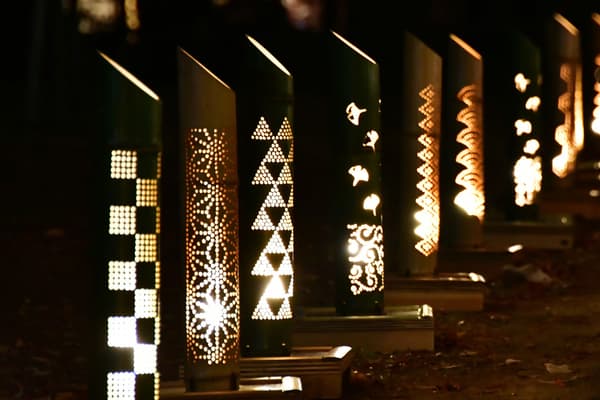 Bamboo lanterns