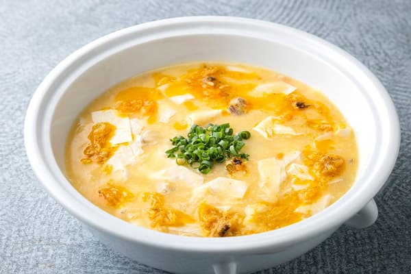 Soy Milk Chawanmushi with Shanghai Crab Miso Sauce