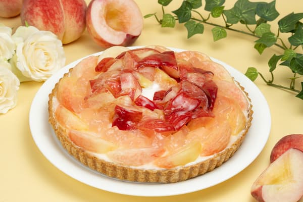 Peach Mousse and Fromage Blanc