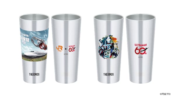 独家插图不锈钢保温杯和亚克力钥匙扣