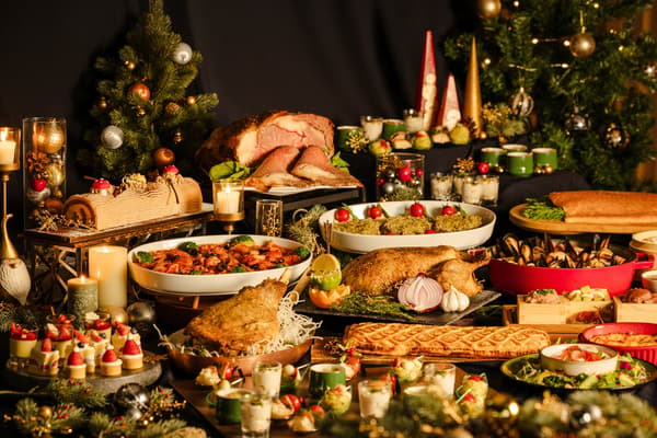 Christmas Dinner Buffet 2026 spread at Tokyo Bay Shiomi Prince Hotel
