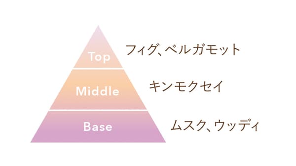 表現金木犀無花果香調的插圖