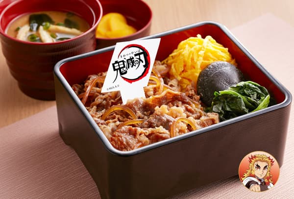竈門炭治郎的火之神神樂漢堡排與富岡義勇的水之呼吸牛肉燒肉
