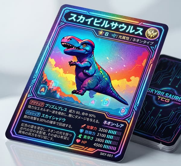 Make Your Own Original Dinosaur Trading Card