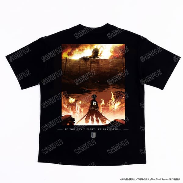 Camiseta de colaboración 3 del anime de TV Attack on Titan