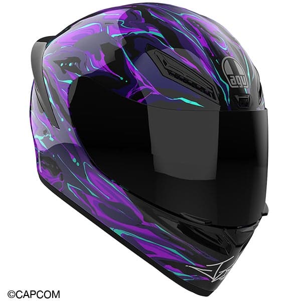 AGV K1 S SF6 JURI BLACK/PURPLE/CYAN