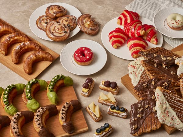 Croissant and pastry selection at Bread & Flavor by Nespresso, Brasserie RÉGINE