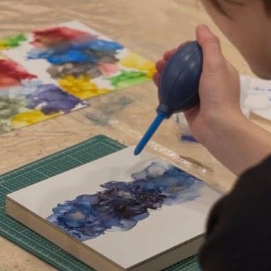 Creating a one-of-a-kind alcohol ink art piece