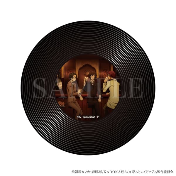 Bungo Stray Dogs ART & DESIGN EXHIBITION record-style coaster design 2