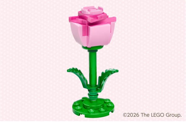 LEGO brick workshop with a flower theme