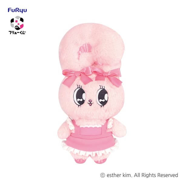 Hadiah A: Boneka BESAR — Ribbon Bunny (1 desain / sekitar 30 cm)