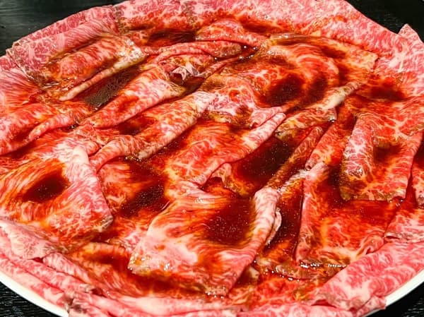 간판 메뉴인 보식 갈비 로스