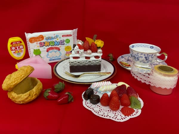 纸粘土装饰甜点