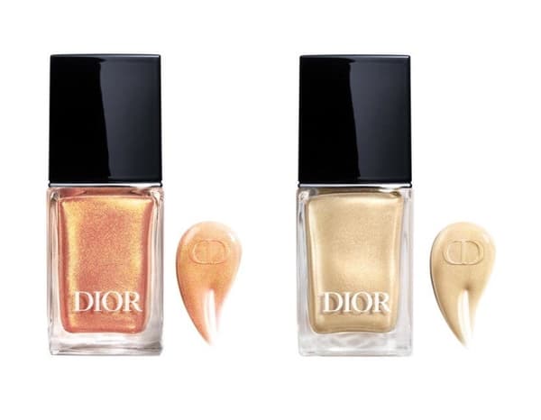 Dior Vernis, 713 Frosted Gold y 767 Golden Cinnamon