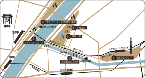 แผนที่พื้นที่รอบสถานที่จัดงาน