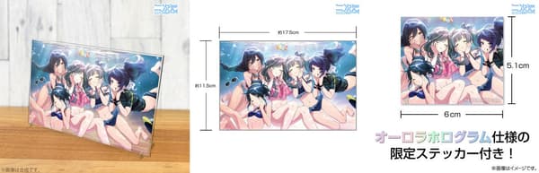 Acrylic art stand size reference