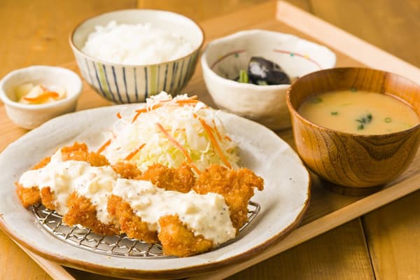 鸡柳南蛮定食