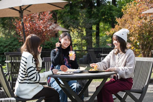 The park's cafe, popular for its menu