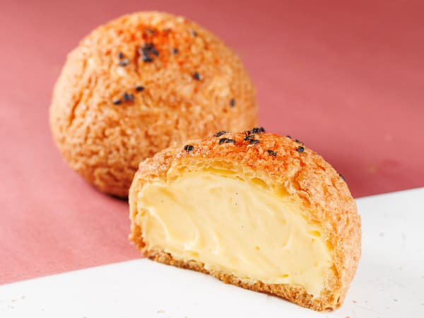 Chili pepper cream puff