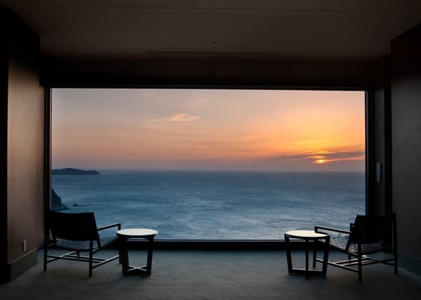 Morning view from the lobby